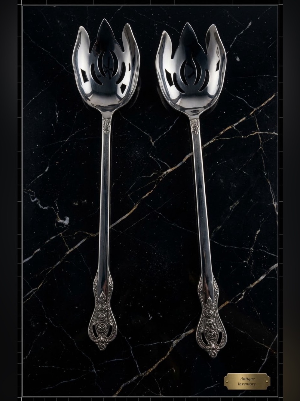 Set Of 2 Heritage Mint Ltd ROYAL ALISTER Salad Serving 18/10 Stainless Lg Forks